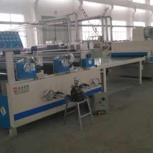 木皮板式家具專用UV油漆補土機、輥涂機、固化機生產(chǎn)線