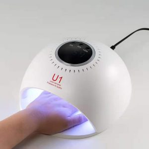 美甲燈U1高功率速干甲油膠光療機42燈內置電源雙光源UV+LED燈